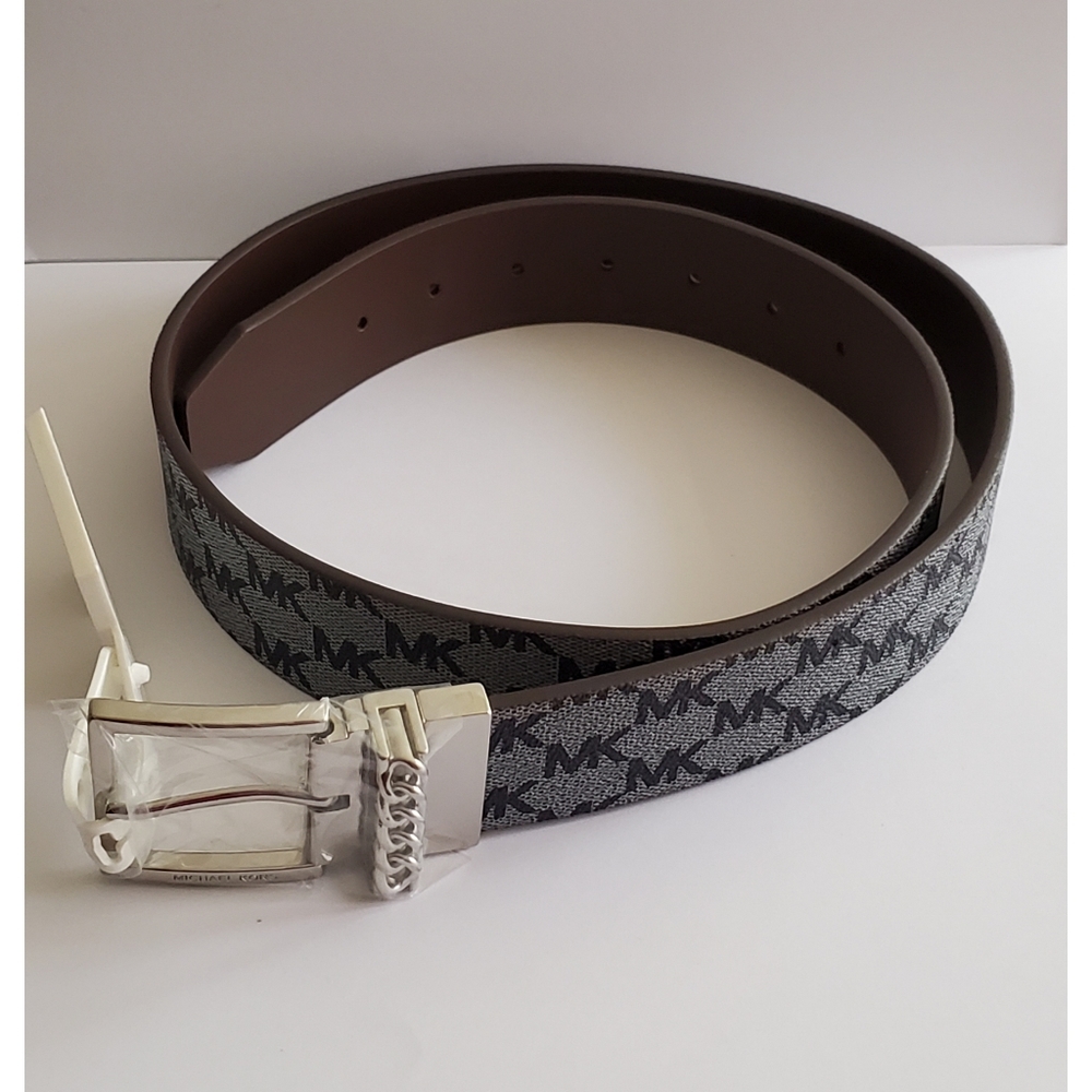 Michael Kors Reversable Belt Sz L Gray